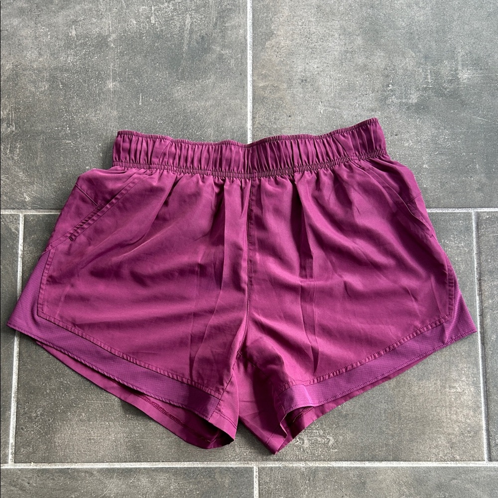 Women's Burgundy Athletic Shorts